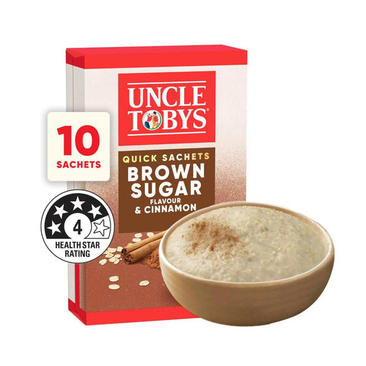 Une Tobys Oats Quick Sachets Brown Sugar & Cinnamon - 350g