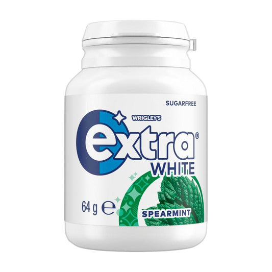 Extra White Spearmint Sugar Free Chewing Gum - 64g