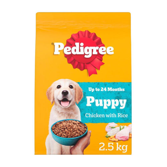 Pedigree Puppy Dry Dog Food Chicken With Rice - 2.5kg