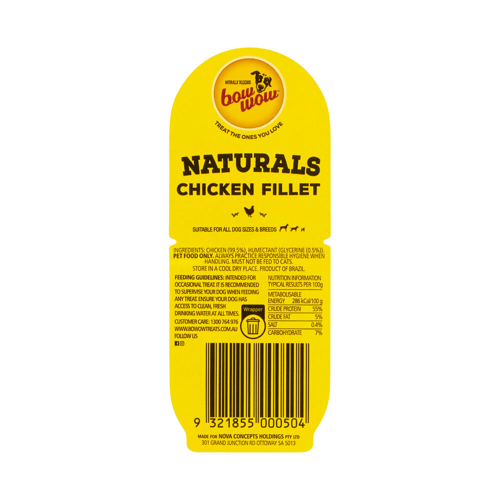 Bow Wow Chicken Fillets Dog Treat - 1 pack