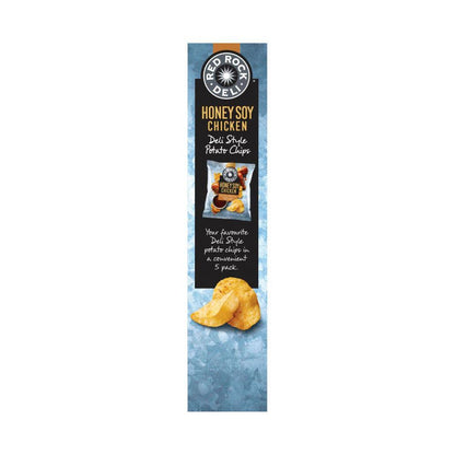 Red Rock Deli Potato Chips Lunchbox Snacks Multipack Honey Soy Chicken 5 Pack - 140g