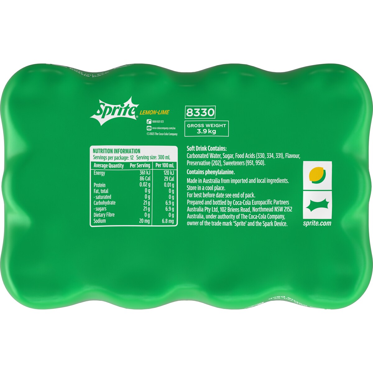 Sprite Lemonade 300ml X 12 Pack