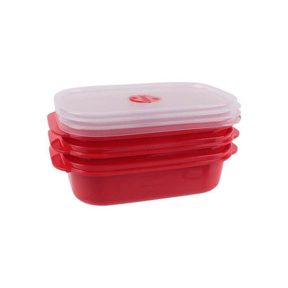 Decor Microsafe Easy Heat Containers 900ml - 3 pack