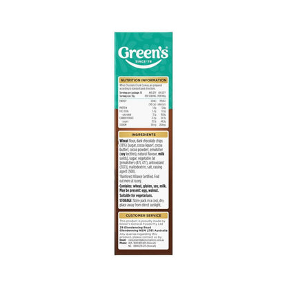 Green's Deluxe Choc Dark Chunk Cookie Mix - 400g