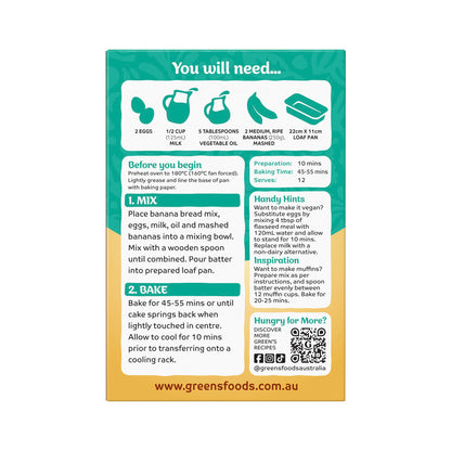 Green's Banana Bread Loaf Mix - 400g