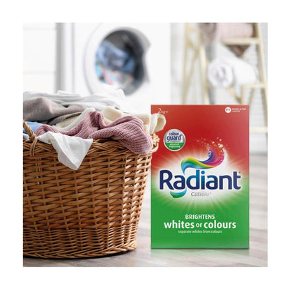Radiant Laundry Powder Brightens Whites Or Colours - 2kg