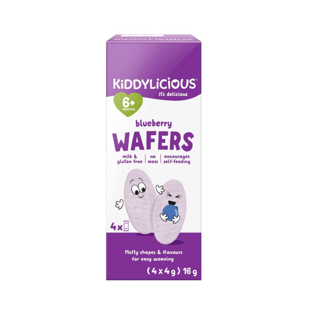 Kiddylicious Wafers Blueberry 4x4g - 16g