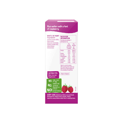 Kiddylicious Wafers Raspberry 4x4g - 16g
