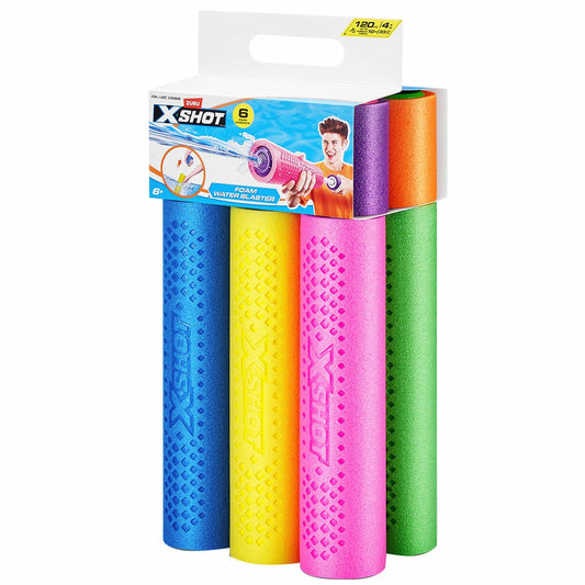 Zuru X-Shot Foam Blaster Water Blaster 6 Pack 10m