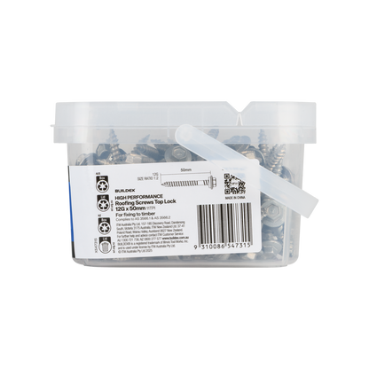 Buildex Roofing Screws - 12g x 50mm - 100 Pack
