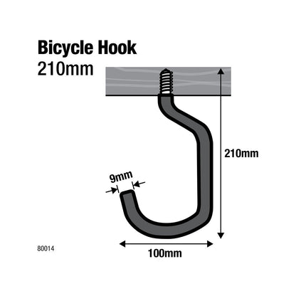 Everhang Bicycle Storage Hook - 9mm - Steel - PVC Coated