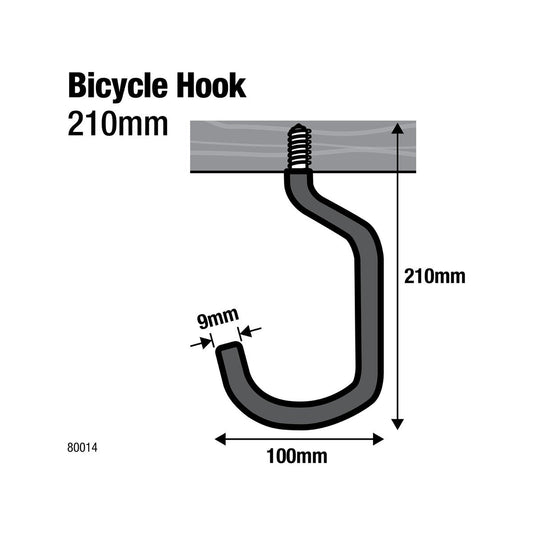 Everhang Bicycle Storage Hook - 9mm - Steel - PVC Coated