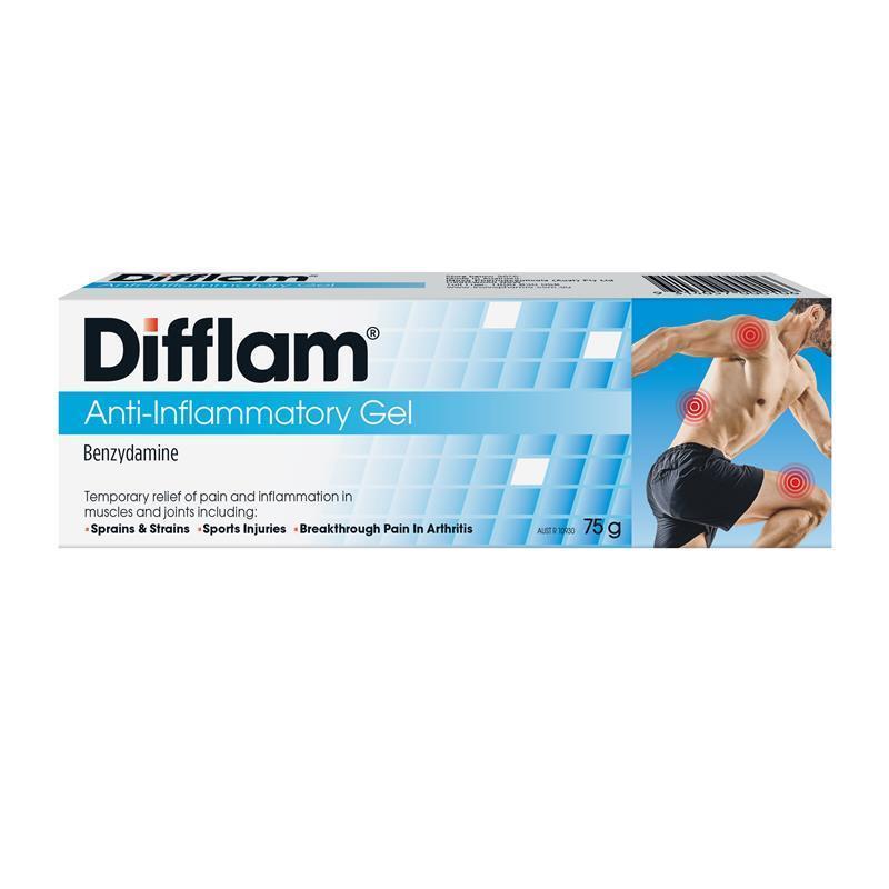 Difflam Anti-Inflammatory Gel 3% - 75g for Pain Relief