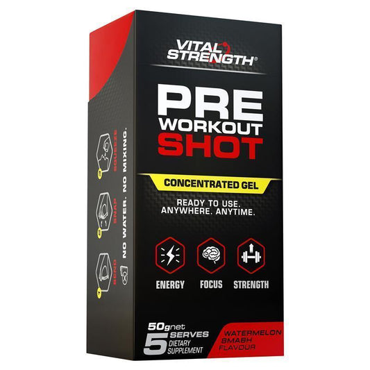 Vital Strength Pre Workout Shot - Watermelon Smash 5 Pack