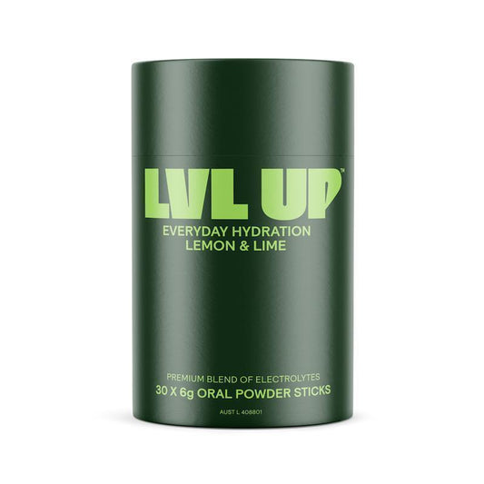 Lvl Up Everyday Hydration Sticks - Lemon Lime (30 Pack)