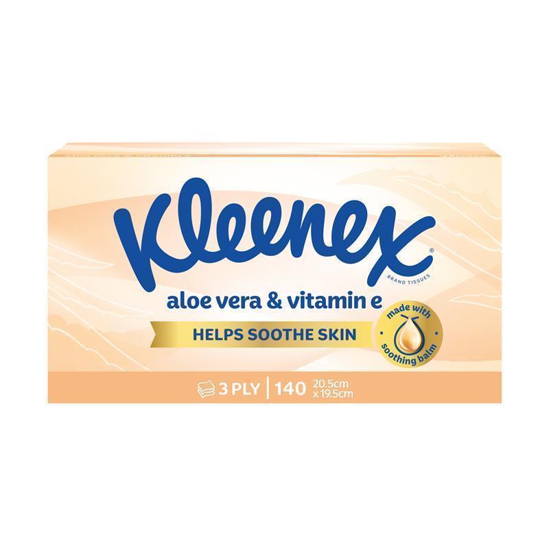 Kleenex Facial Tissues 140 Aloe Vera