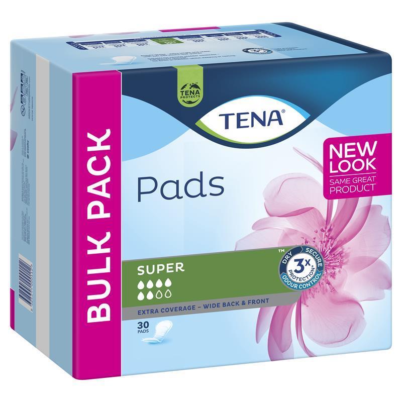 TENA Super Pads - 30 Pads