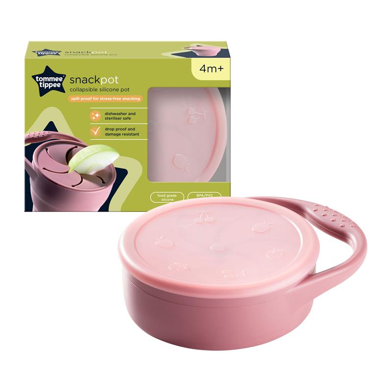 Tommee Tippee Silicone Collapsible Snack Pot - Baby Weaning Essential