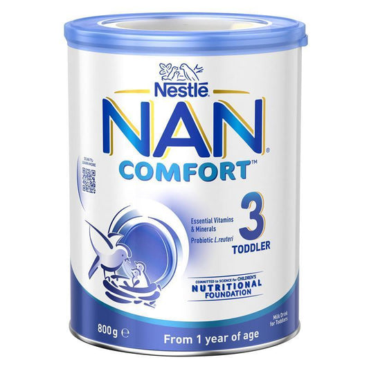 Nestle NAN COMFORT 3 Toddler Milk Drink Powder - 800g (1 Year+)
