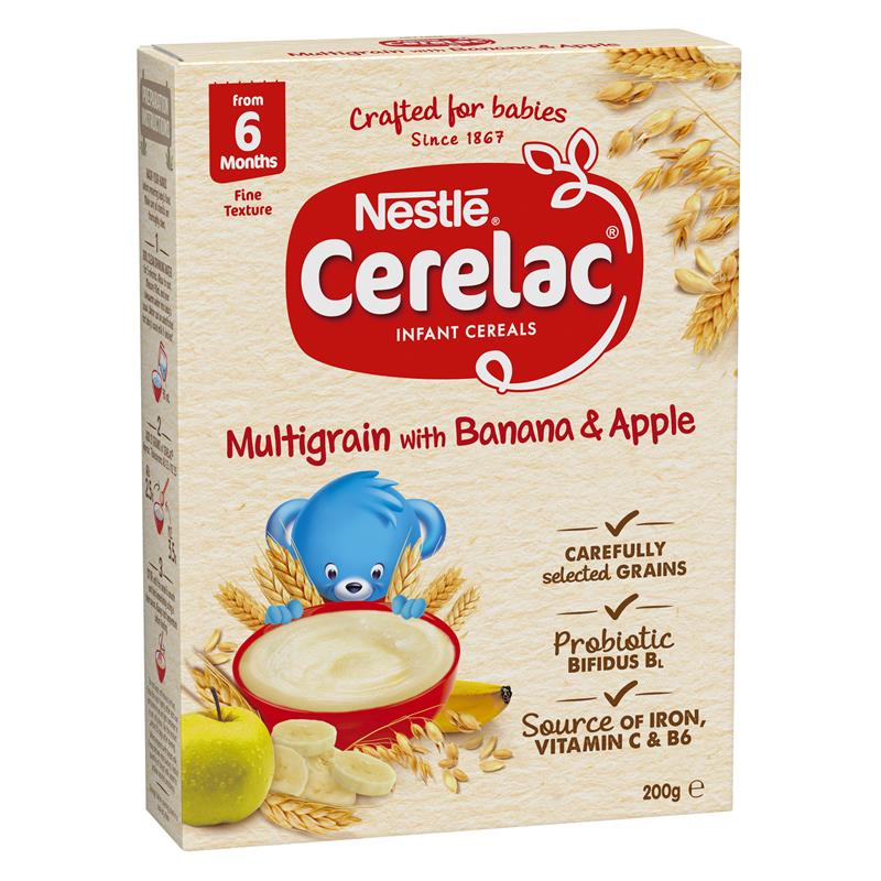 Nestle CERELAC Multigrain with Banana & Apple Baby Cereal Stage 3 - 200g