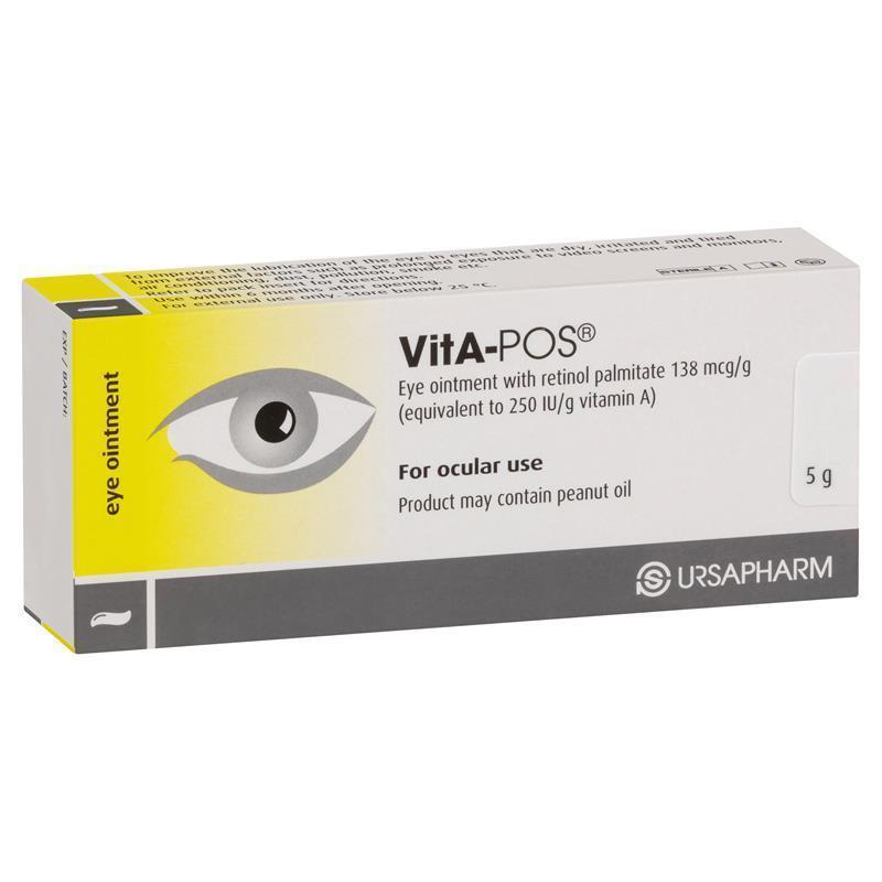 VitA-POS Eye Ointment 5g - Nighttime Relief for Dry Eyes