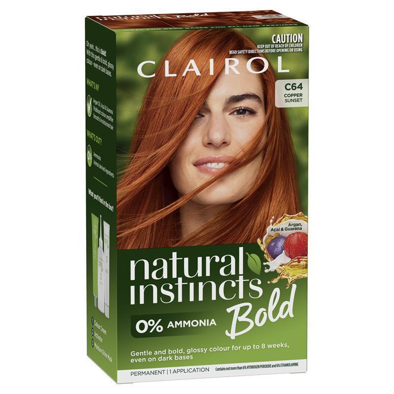 Clairol Natural Instincts Bold Copper Sunset Permanent Hair Colour