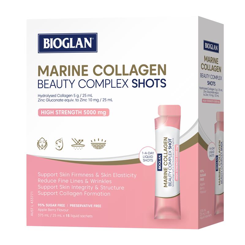 Bioglan Marine Collagen Beauty Complex 25ml x15 Shots