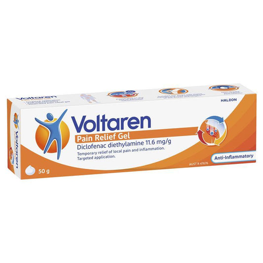 Voltaren Pain Relief Gel 50g - Fast-Acting Pain Relief