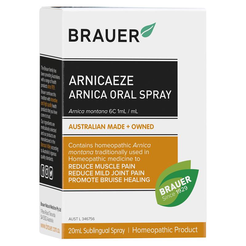 Brauer Arnicaeze Oral Spray 20ml - Fast Muscle Pain Relief
