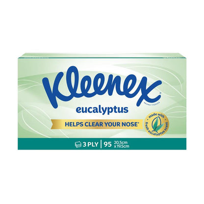 Kleenex Eucalyptus Facial Tissues - 3 Ply, 95 Pack