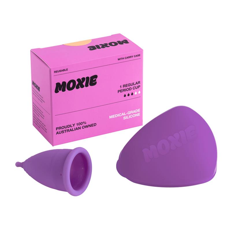 Moxie Regular Menstrual Cup with Purse-worthy Pod - Eco-Friendly & Comfortable