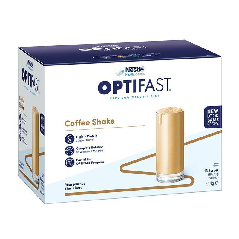Optifast VLCD Coffee Shake 18 x 53g - Exclusive Bulk Size for Effective Weight Management