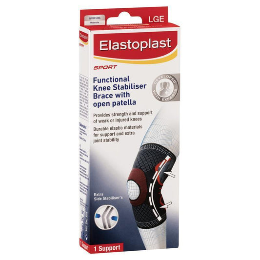 Elastoplast Functional Knee Stabiliser with Open Patella - Large