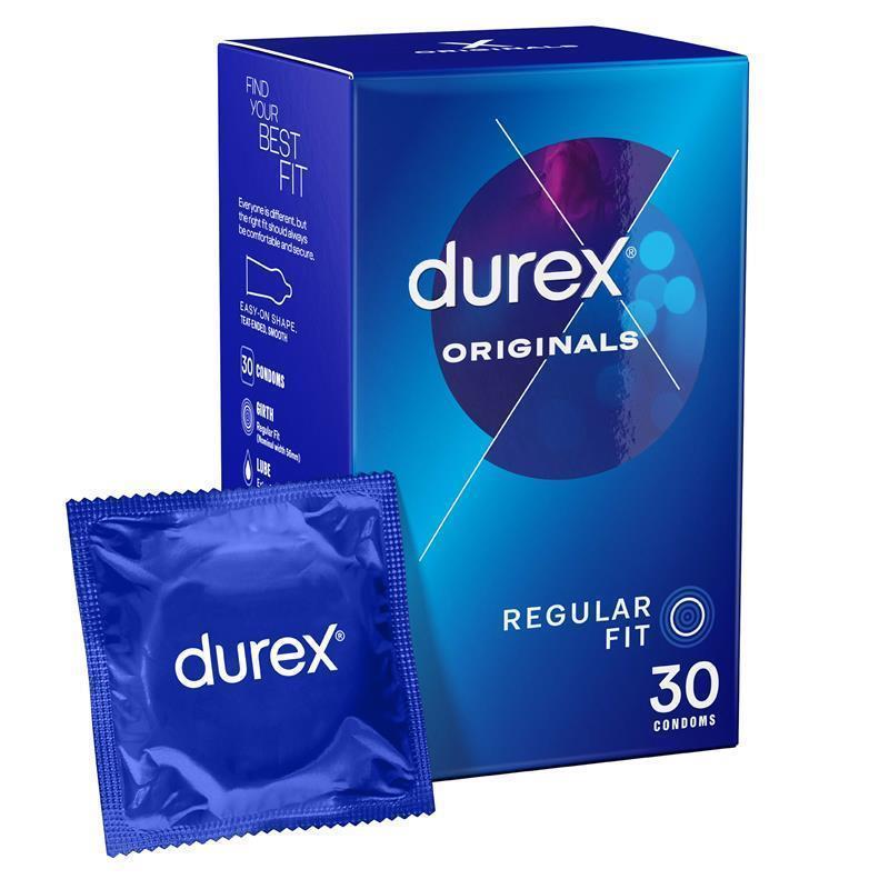 Durex Regular Condoms Original 30 Pack - Reliable Protection & Comfort