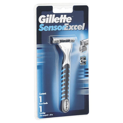 Gillette Sensor Excel Razor with Cartridge - 1 Razor, 1 Cartridge