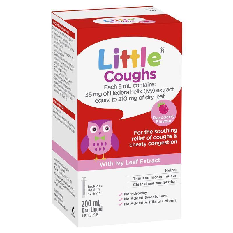 Little Coughs Raspberry - 200ml Soothing Oral Liquid
