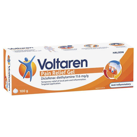 Voltaren Pain Relief Gel 100g - Fast-Acting Pain Relief