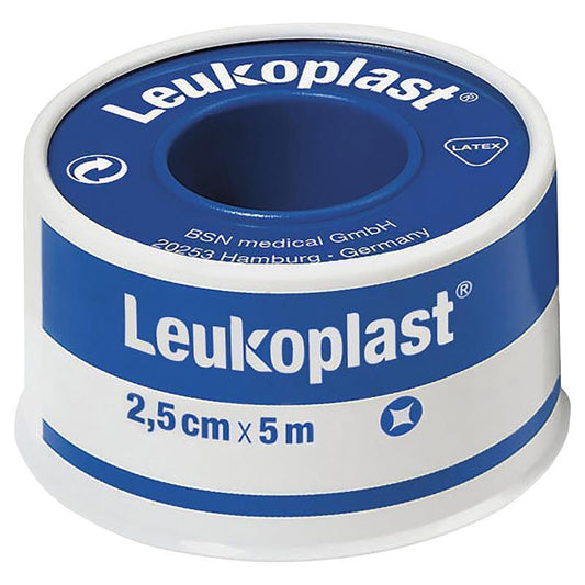 Leukoplast Waterproof Adhesive Bandage 2.5cm x 5m - Reliable Protection for Wounds