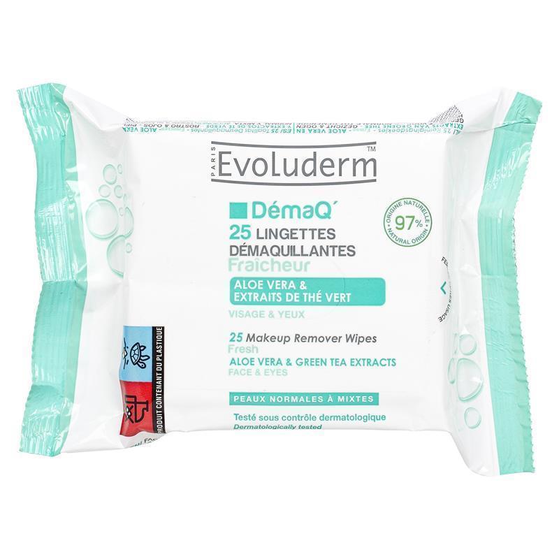 Evoluderm Demaq Fresh Cleansing Wipes 25