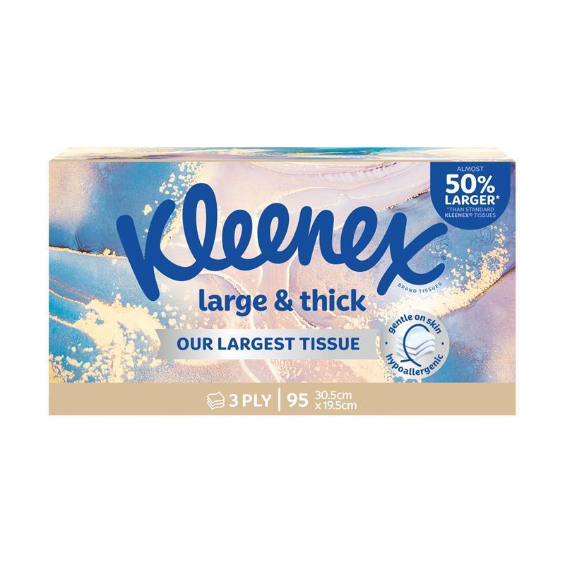 Kleenex Large & Thick Facial Tissues - 95 Pack