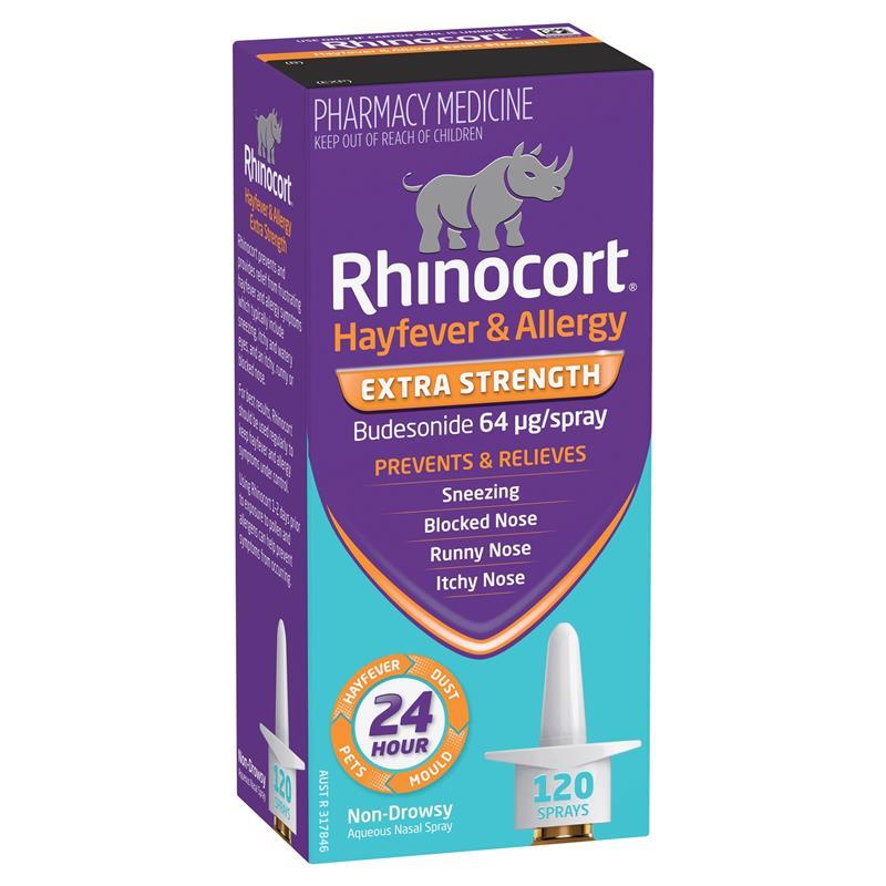 Rhinocort Extra Strength Hayfever & Allergy Nasal Spray 120 Sprays