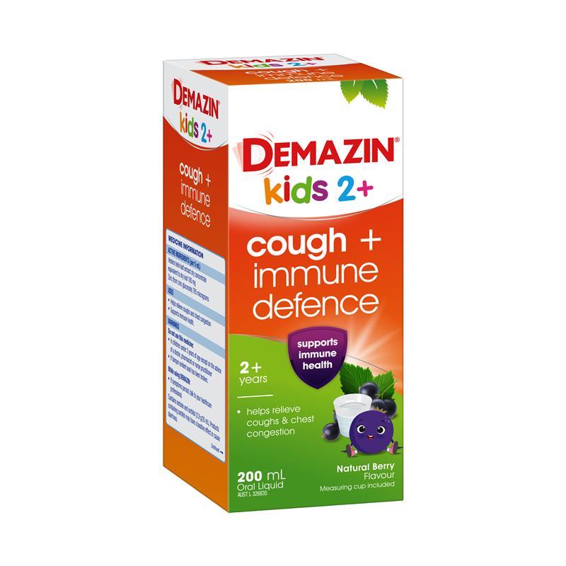 Demazin Kids 2+ Cough + Immune Defence 200ml