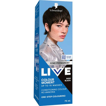 Schwarzkopf LIVE Colour Deep Black Semi Permanent 75ml