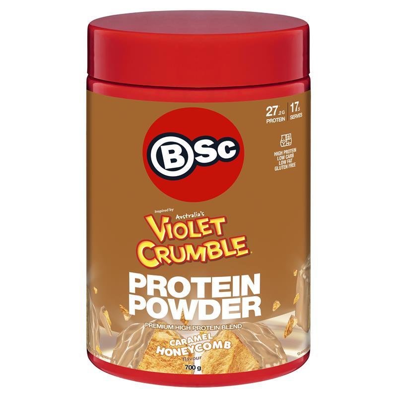 BSc x Violet Crumble Protein Powder - Caramel Honeycomb - 700g