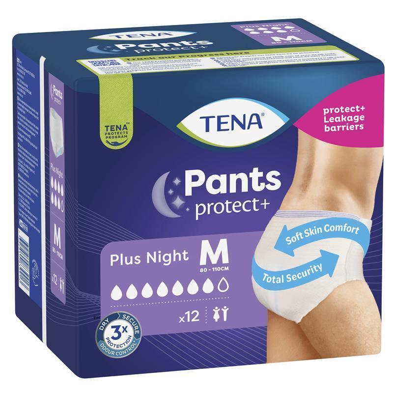 TENA Protect+ Plus Night Incontinence Pants Medium 12-Pants