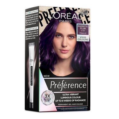L'Oreal Paris Preference Vivids Permanent Hair Colour 3.161 Pigalle (Magnetic Plum)