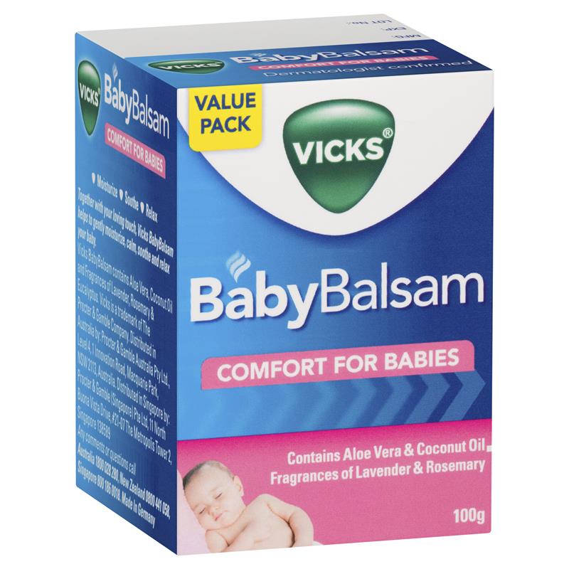 Vicks BabyBalsam Decongestant Rub - 100g for Soothing Relief