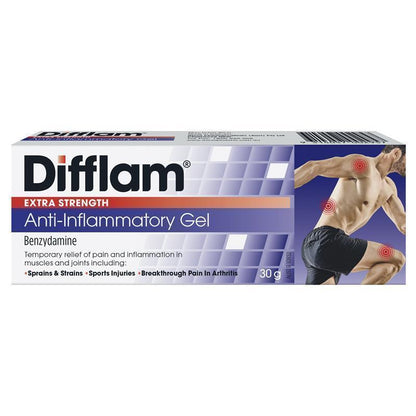 Difflam Extra Strength Anti-Inflammatory Gel 30g - Maximum Relief