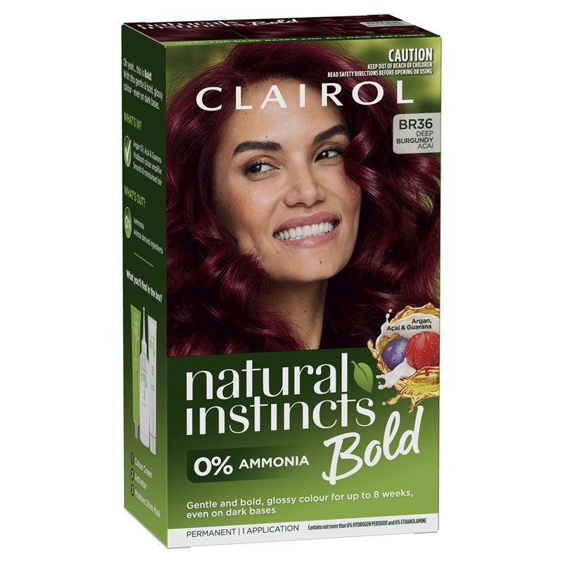 Clairol Natural Instincts Bold Deep Burgundy Permanent Hair Colour