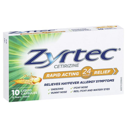 Zyrtec Liquid Capsules - 10 Count
